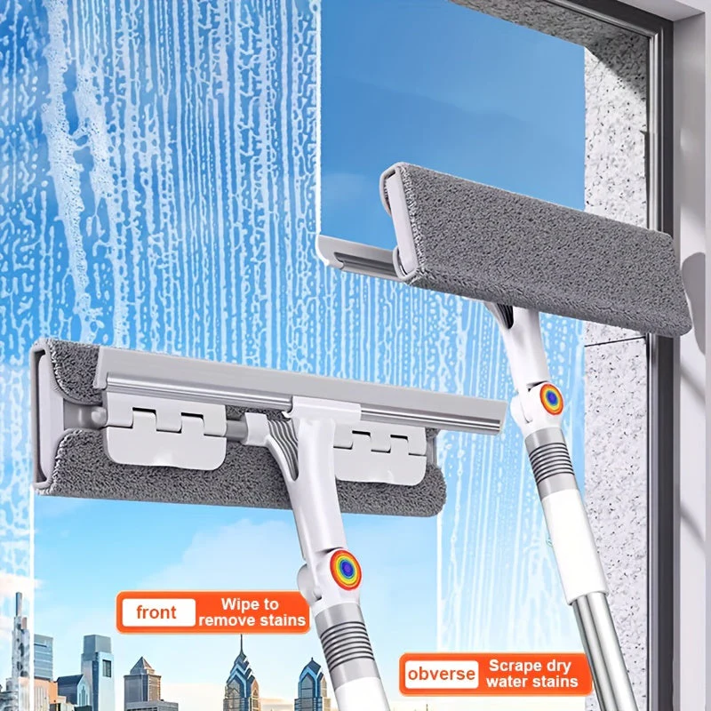 2-in-1 Raam- en Glasreiniger met Uitschuifbare Steel - Image 2
