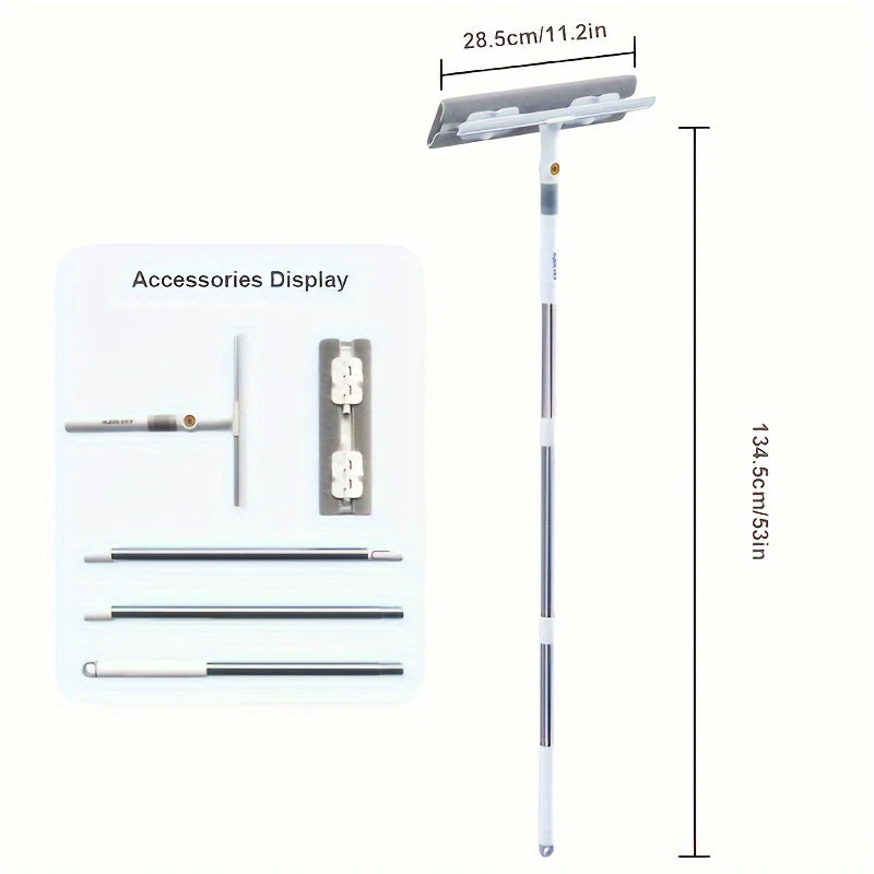 2-in-1 Raam- en Glasreiniger met Uitschuifbare Steel - Image 4