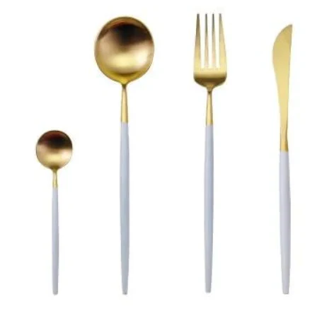 24-delige Bestekset Goud en Zilver voor Formele Gelegenheden - Image 8