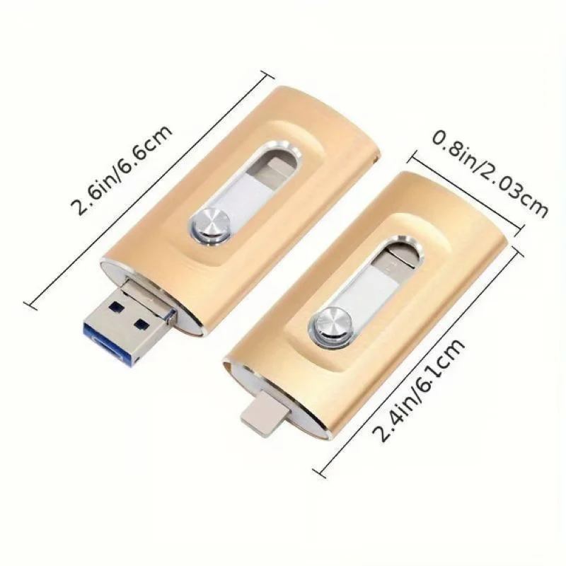 3-in-1 USB-flashdrive voor Mobiele Telefoon en Computer