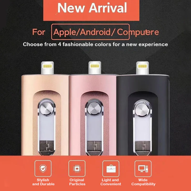 3-in-1 USB-flashdrive voor Mobiele Telefoon en Computer - Image 2
