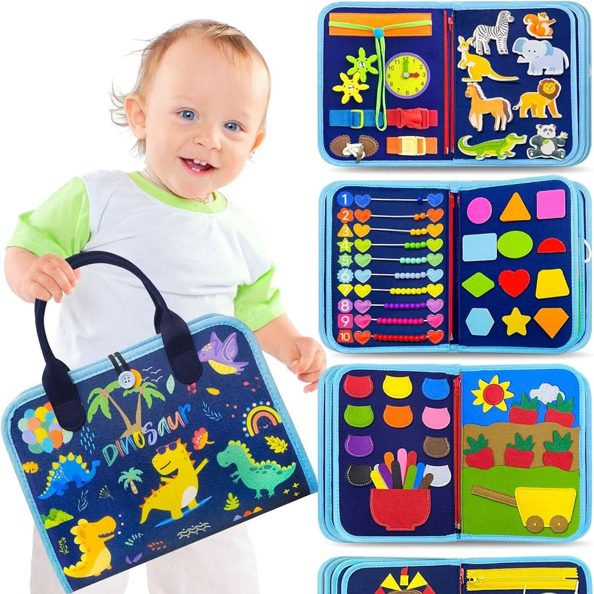 Activiteitenbord voor Baby's - Interactief Speelbord voor Motorische Ontwikkeling
