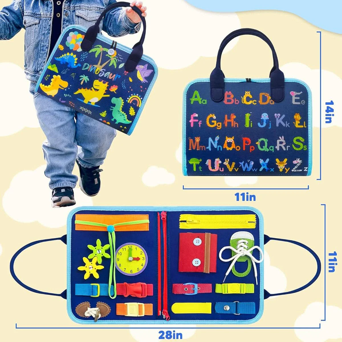Activiteitenbord voor Baby's - Interactief Speelbord voor Motorische Ontwikkeling - Image 3