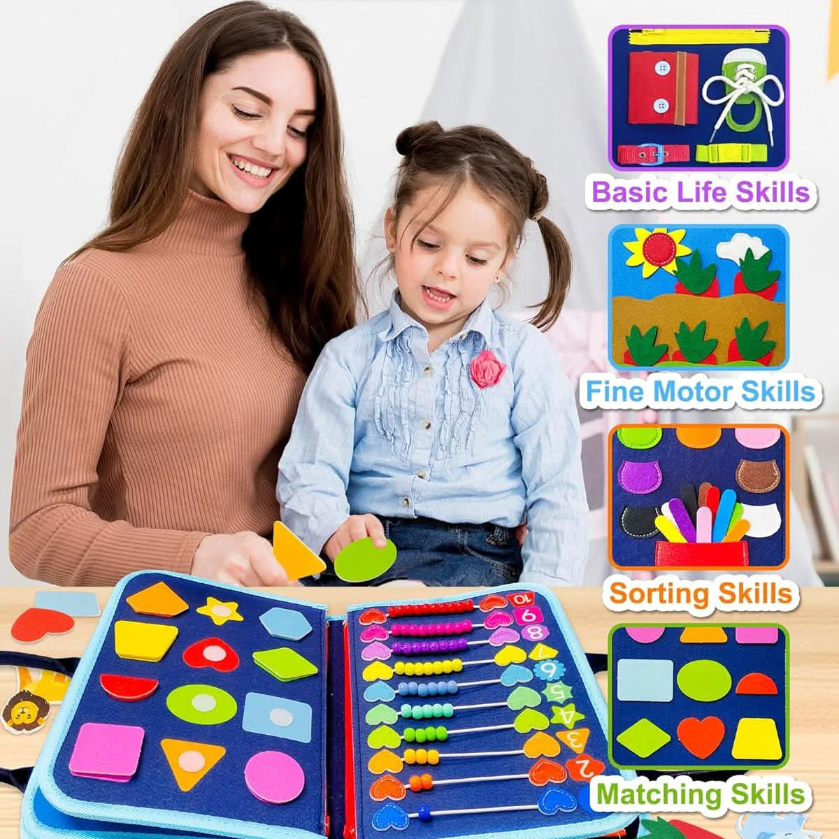 Activiteitenbord voor Baby's - Interactief Speelbord voor Motorische Ontwikkeling - Image 4