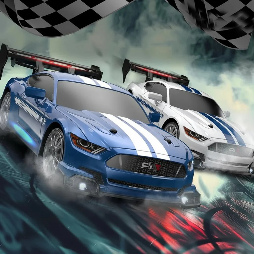 Afstand Bestuurbare Auto 4WD RC Drift Met Wisselbare Banden - Image 5
