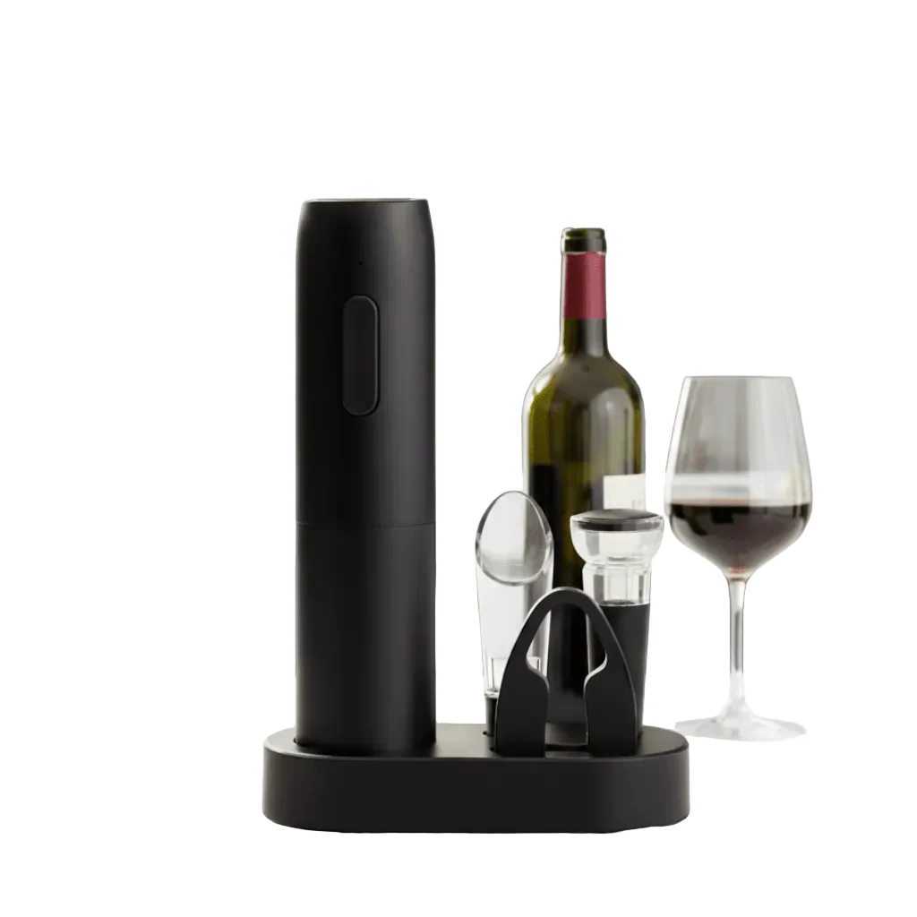 Automatische Wijnopener Set met Foliesnijder en Beluchter