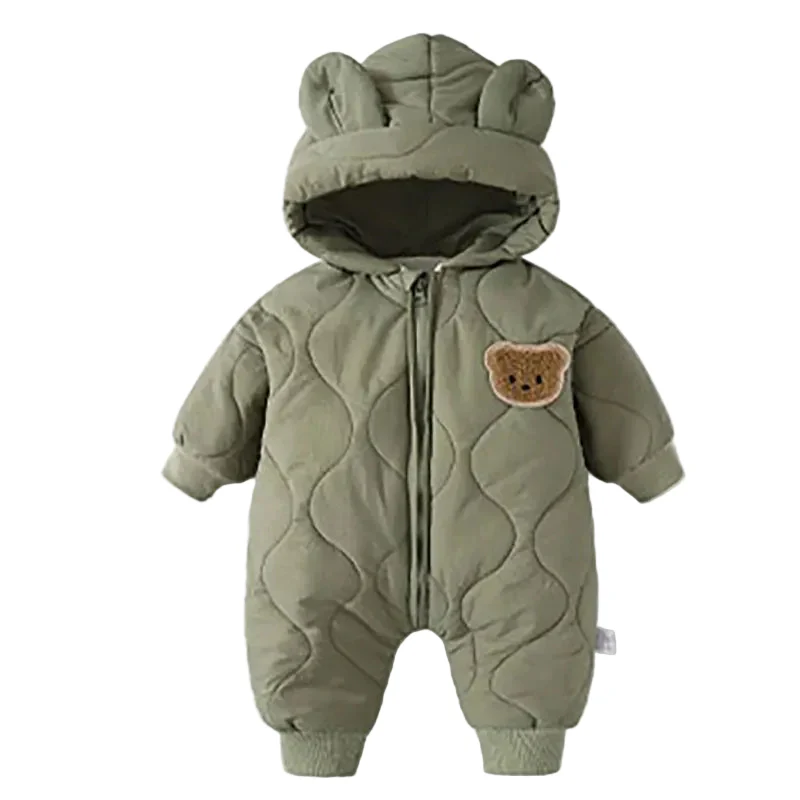 Baby Winteroverall met Capuchon en Berenmotief