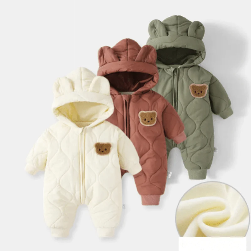 Baby Winteroverall met Capuchon en Berenmotief - Image 3