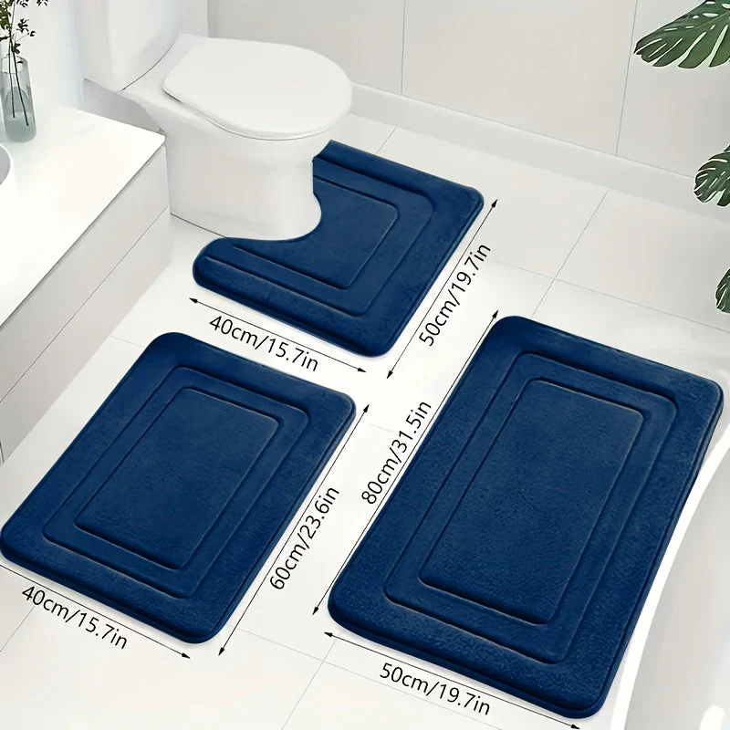 Badkamer Mat Set 3-delig met Comfort en Anti-slip - Image 10