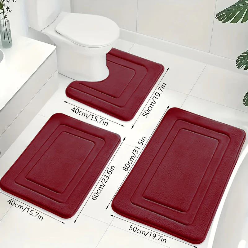 Badkamer Mat Set 3-delig met Comfort en Anti-slip - Image 11