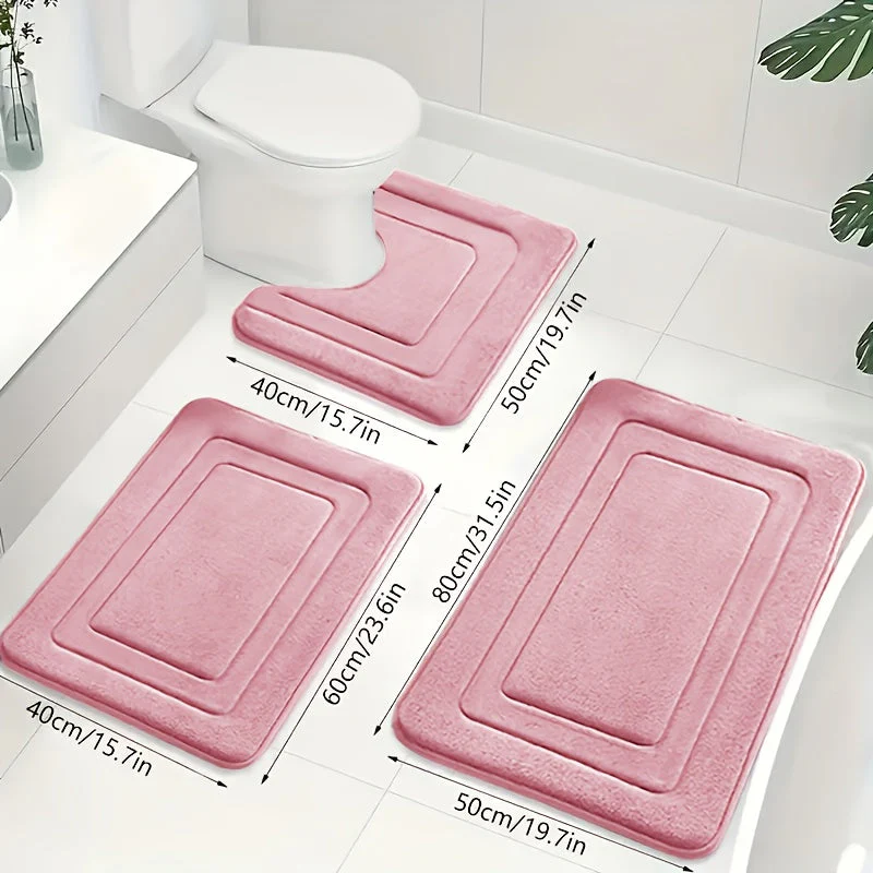 Badkamer Mat Set 3-delig met Comfort en Anti-slip - Image 12