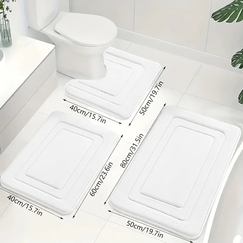 Badkamer Mat Set 3-delig met Comfort en Anti-slip - Image 13