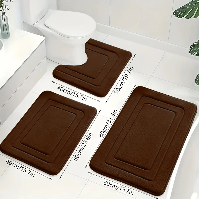 Badkamer Mat Set 3-delig met Comfort en Anti-slip - Image 14