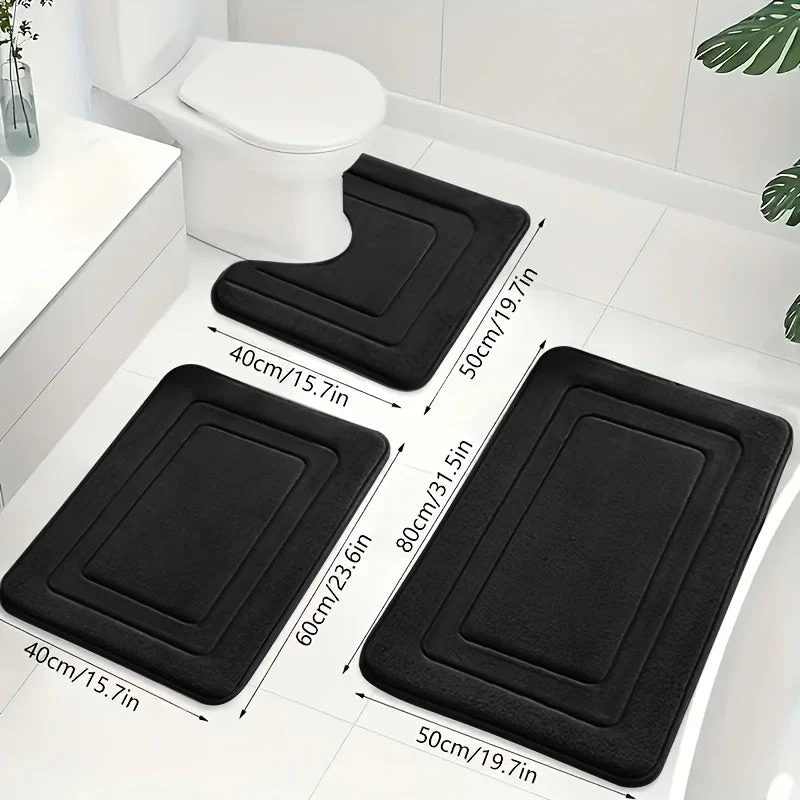 Badkamer Mat Set 3-delig met Comfort en Anti-slip - Image 6