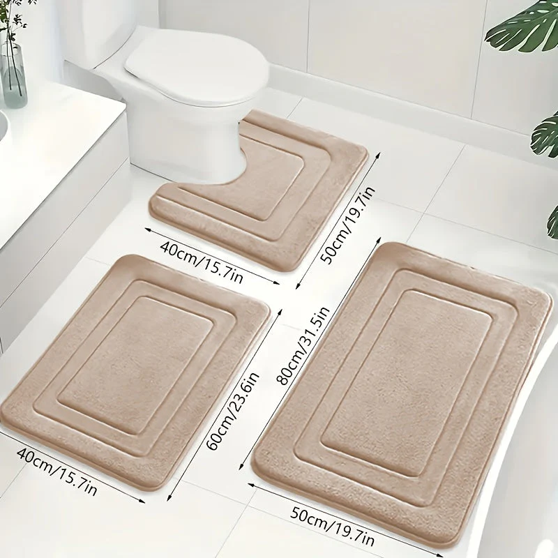 Badkamer Mat Set 3-delig met Comfort en Anti-slip - Image 8