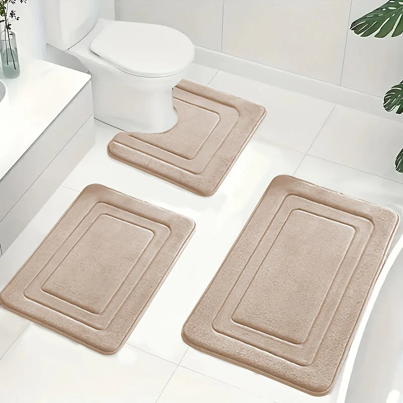 Badkamer Mat Set 3-delig met Comfort en Anti-slip - Image 9