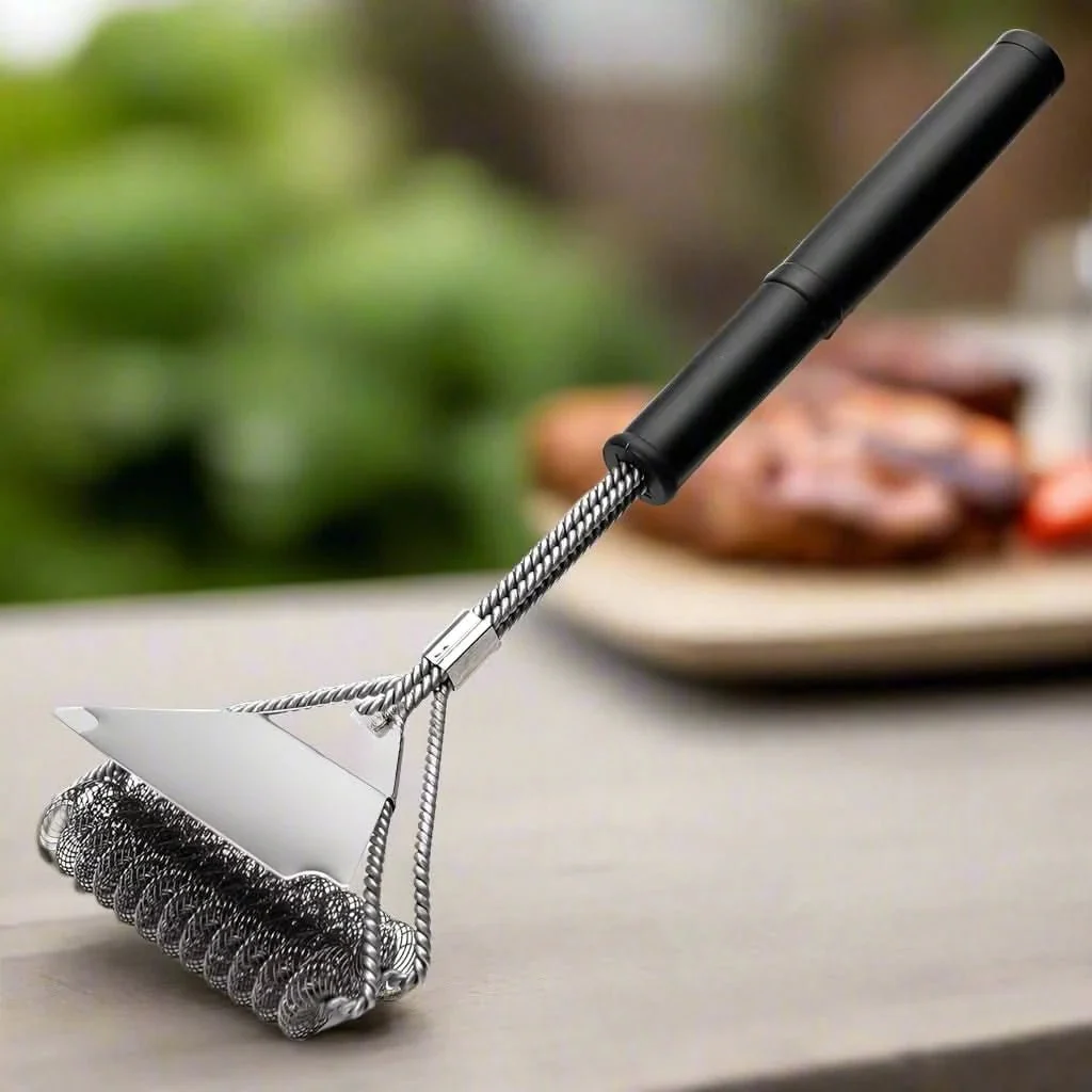 Barbecueborstel Ergonomisch Met Brede Schraper Voor Veilig Reinigen - Image 4