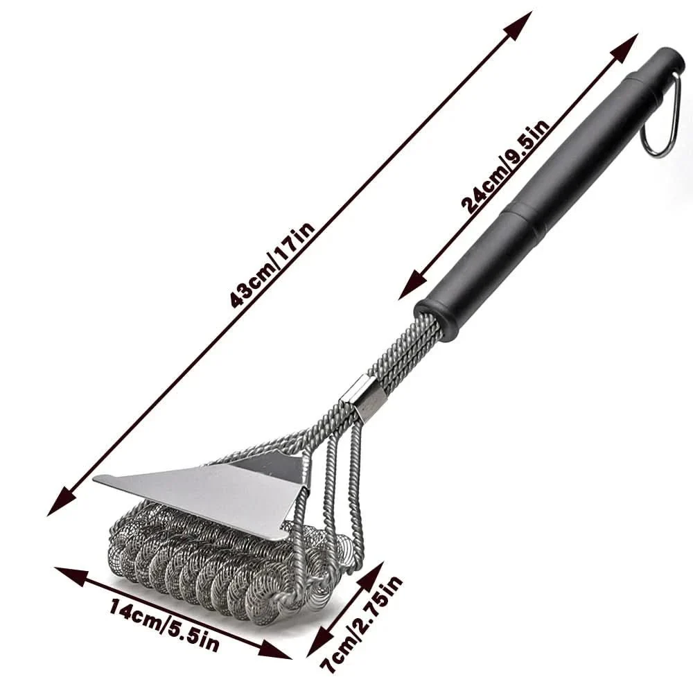 Barbecueborstel Ergonomisch Met Brede Schraper Voor Veilig Reinigen - Image 5