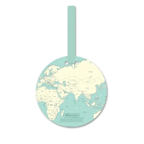 Belleza's Worldmap Koffer Label - Image 3