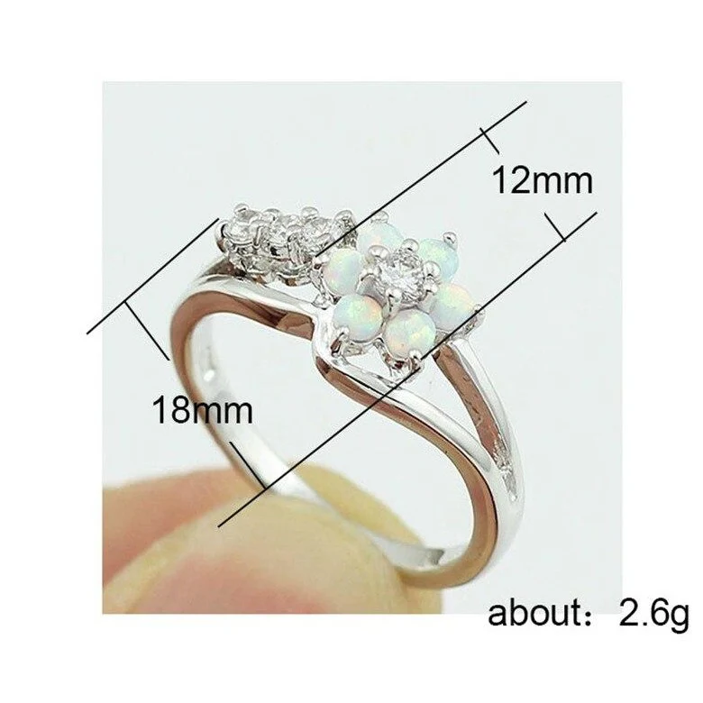Bloem Opaal Kristal Ring - Image 8