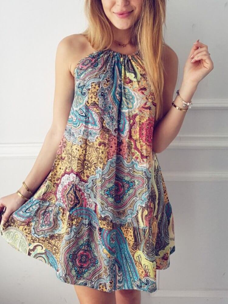 Bloemen Halter Jurk - Image 2