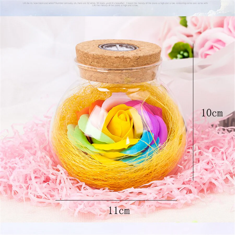 Bloom - LED Roos Fles Lamp - Image 4