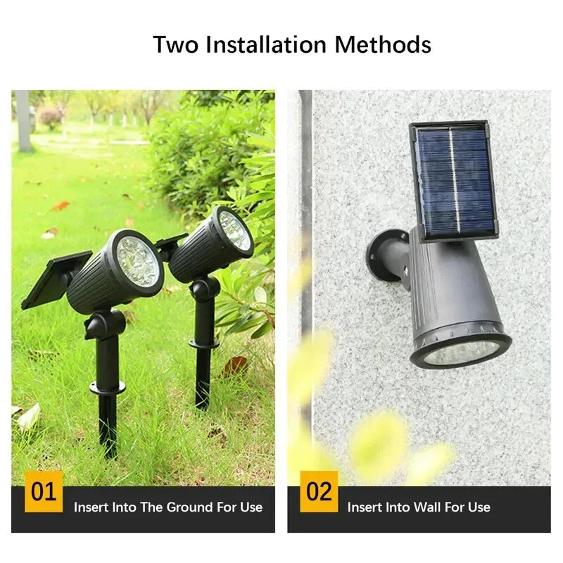 Buitenlamp LED Spotlampen Solar Tuinverlichting Weerbestendig - Image 8