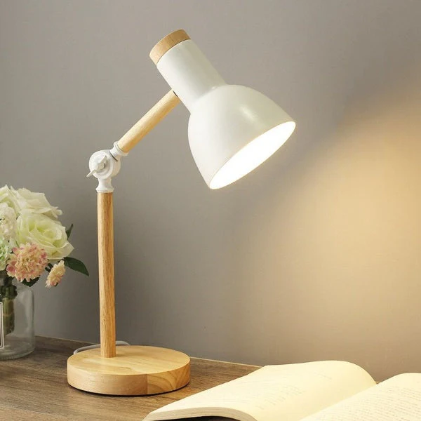 Bureaulamp Hout Scandinavisch Design - Image 3