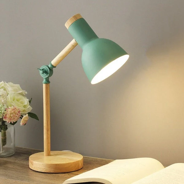 Bureaulamp Hout Scandinavisch Design - Image 4