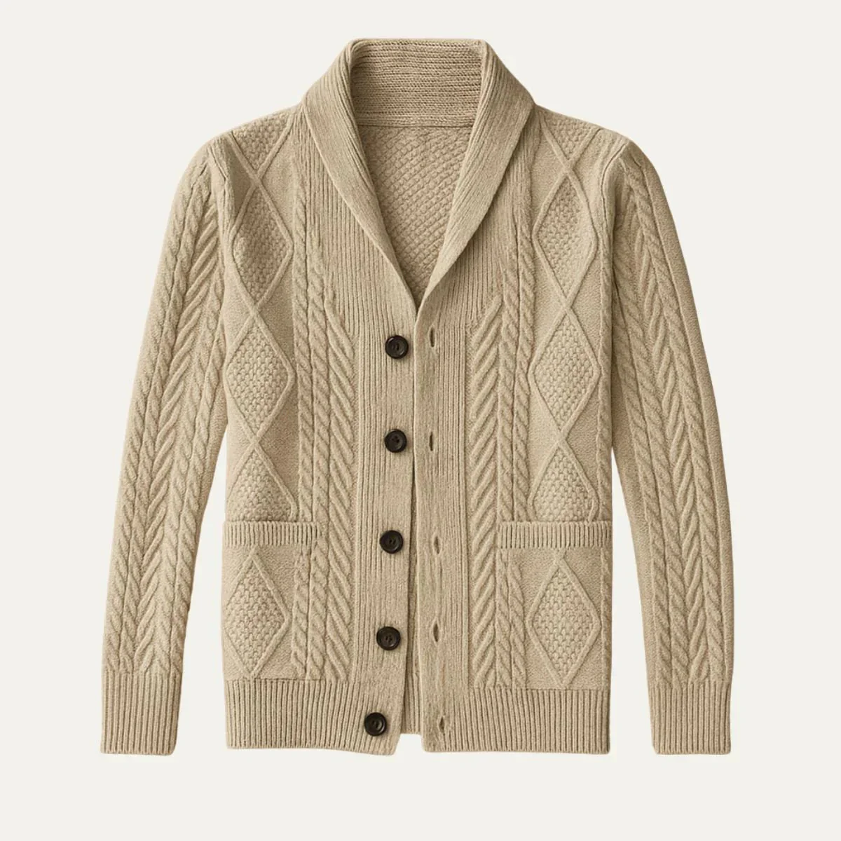 Cardigan Heren Cashmere Ontspannen Pasvorm Tijdloos Design - Image 2