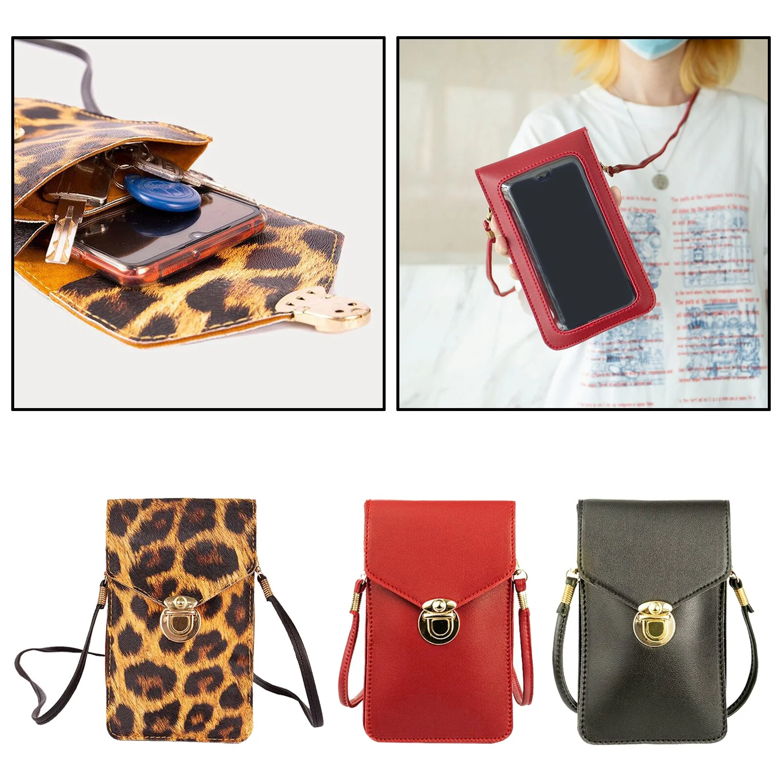 Crossbody Touchscreen Telefoon Portemonnee - Image 4