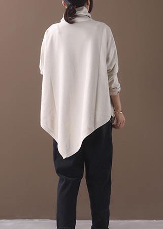 Dames Blouse met Asymmetrische Zoom en Hoge Hals - Image 3