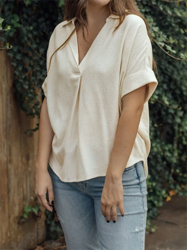 Dames Casual Shirt in Effen Kleur - Image 4
