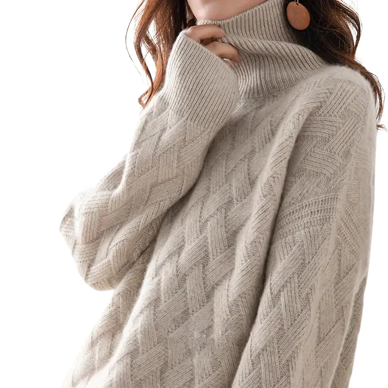 Dames Coltrui Cashmere Mix Turtleneck Ultra-Zacht - Image 2
