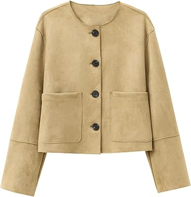 Dames Cropped Blazer Jas met Lange Mouwen en Tailored Fit - Image 2