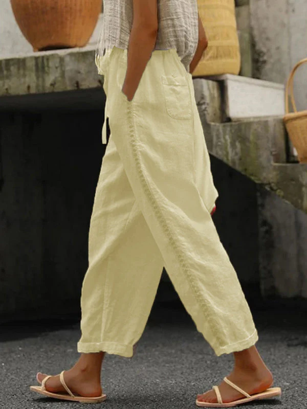 Dames Cropped Broek met Stiksels - Image 2