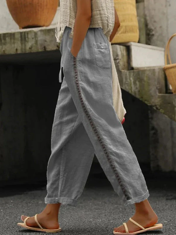 Dames Cropped Broek met Stiksels - Image 3