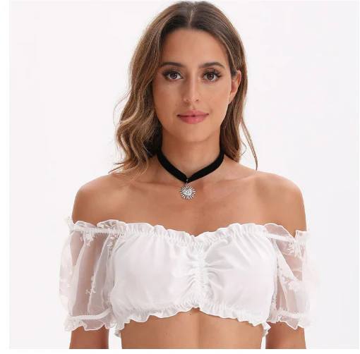 Dames Dirndlbluse Traditioneel Oktoberfest Stijl - Image 3
