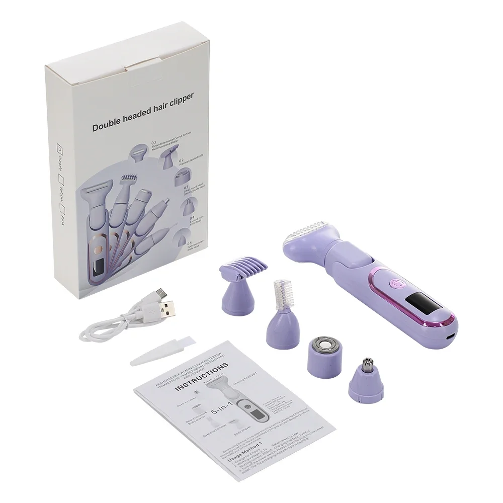 Dames Elektrisch Scheermes 5-in-1 Multifunctioneel - Image 7