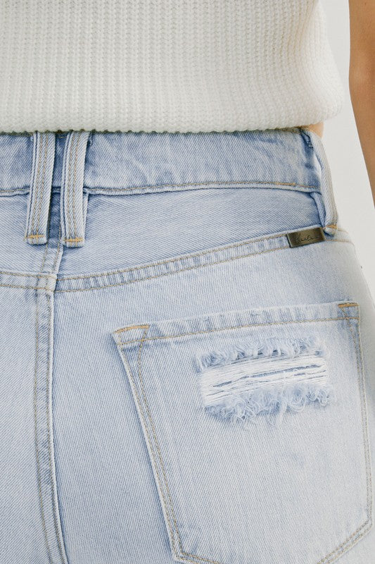 Dames Hoge Taille Versleten Jeans - Image 4