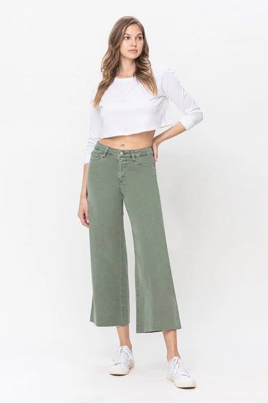 Dames Hoge Taille Wijde Pijpen Jeans - Image 2