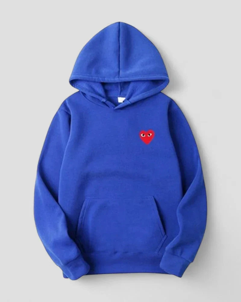 Dames Hoodie met Geborduurd Hartontwerp Casual - Image 3