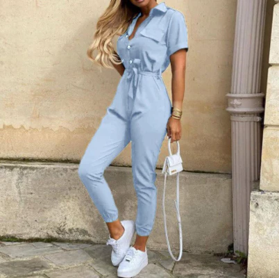 Dames Jumpsuit Met Knoopsluiting - Image 11