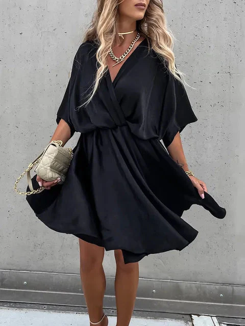 Dames Jurken V-hals Comfortabele Stijl voor Zomer en Feestelijke Gelegenheden - Image 4