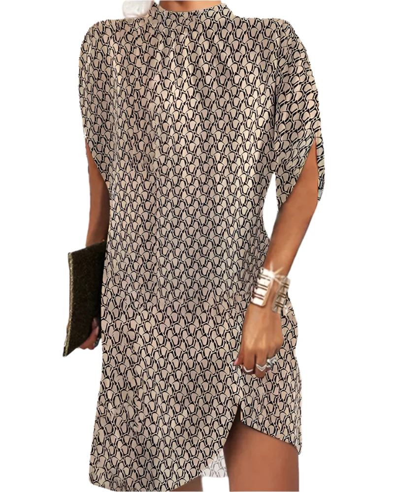 Dames Knielange Jurk Casual Stijl Ademend en Licht