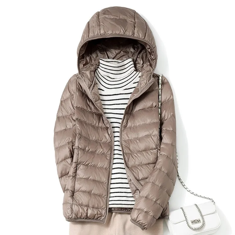 Dames Korte Puffer Jacket Ultralicht Casual Winterjas - Image 4