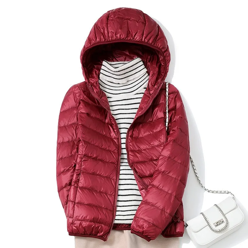 Dames Korte Puffer Jacket Ultralicht Casual Winterjas - Image 8