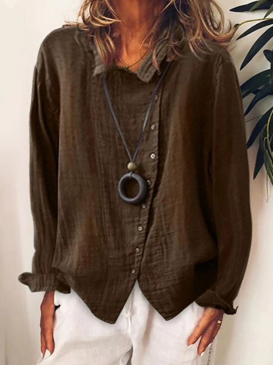 Dames Lange Shirt Casual - Image 4