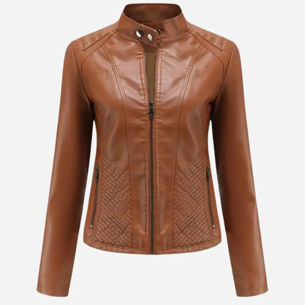 Dames Leren Jas Mystique Lichtgewicht Stijlvol - Image 6