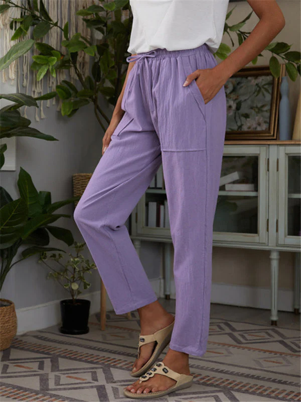 Dames Loungebroek met Elastische Taille en Zakken - Image 6
